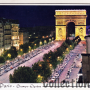 Champs Elysées et arc de triomphe (envoyée en 1986)