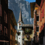 Rue du village et le Leeshörner (envoyée en 1969)
