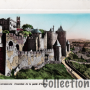 La Cité : la porte d'Aude, la tour de justice et le château comtal (envoyée en 1953)