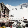 Centre station, télésiège du litre et sommet croix de Chamrousse (envoyée en 1967)