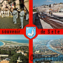 Jouteurs, mole, plage, ville (envoyée en 1976)