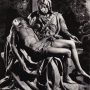 Eglise St pierre : Pietà de Michel Ange (vers 1950)